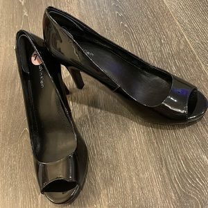 Calvin Klein peep-toe heels